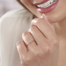 Bague De Phalange Tricia Argent Blanc - Bague fantaisie Femme | Marc Orian