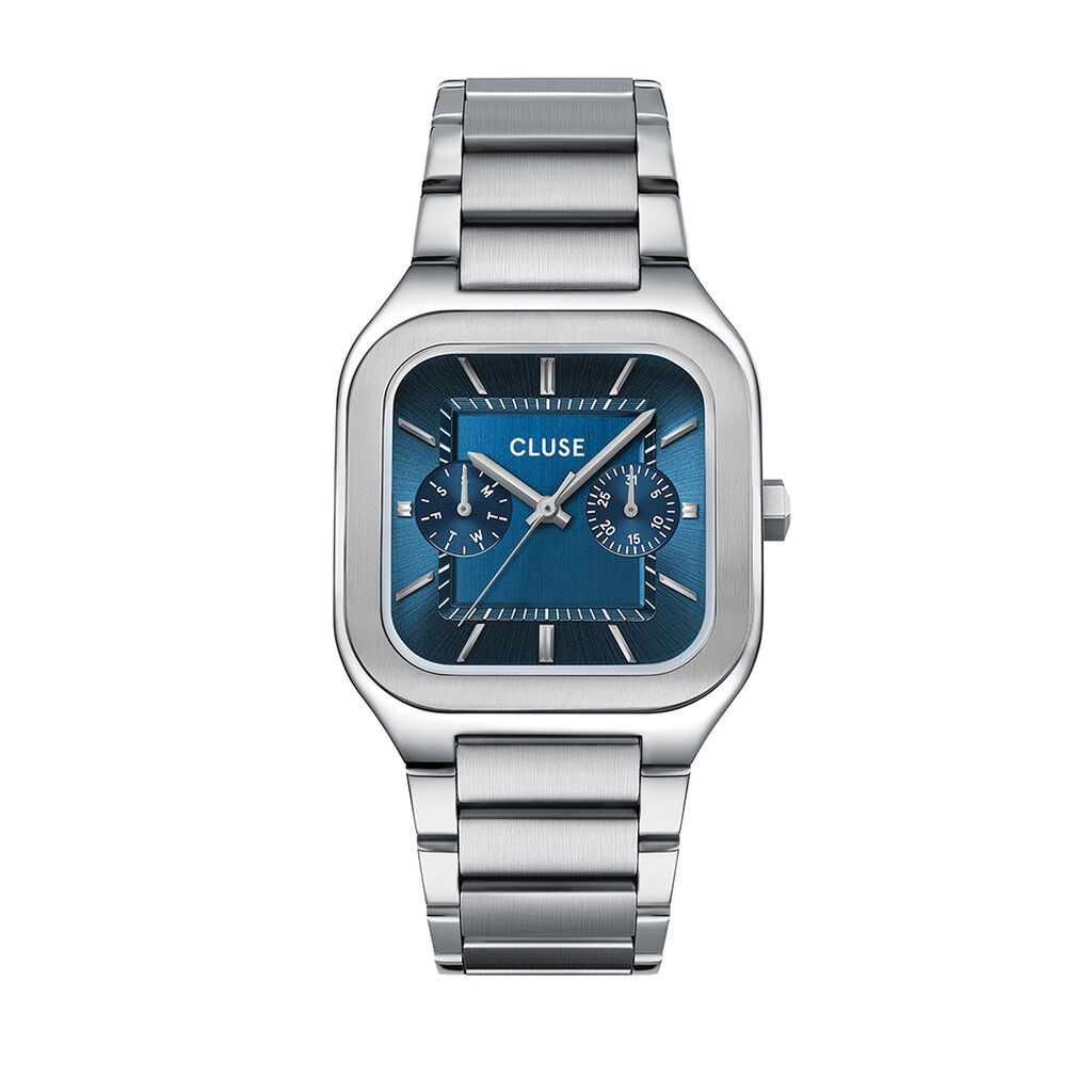 Montre Cluse Quadrus Multifonction Bleu - Montres &eacute;tanches Homme | Marc Orian