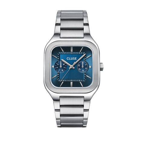 Montre Cluse Quadrus Multifonction Bleu - Montres &eacute;tanches Homme | Marc Orian