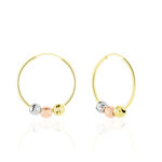 Cr&eacute;oles Eudocia Or Tricolore - Cr&eacute;oles Femme | Marc Orian