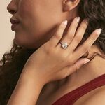 Bague Solitaire Pilar Argent Blanc Oxyde De Zirconium - Bijoux fantaisie Femme | Marc Orian
