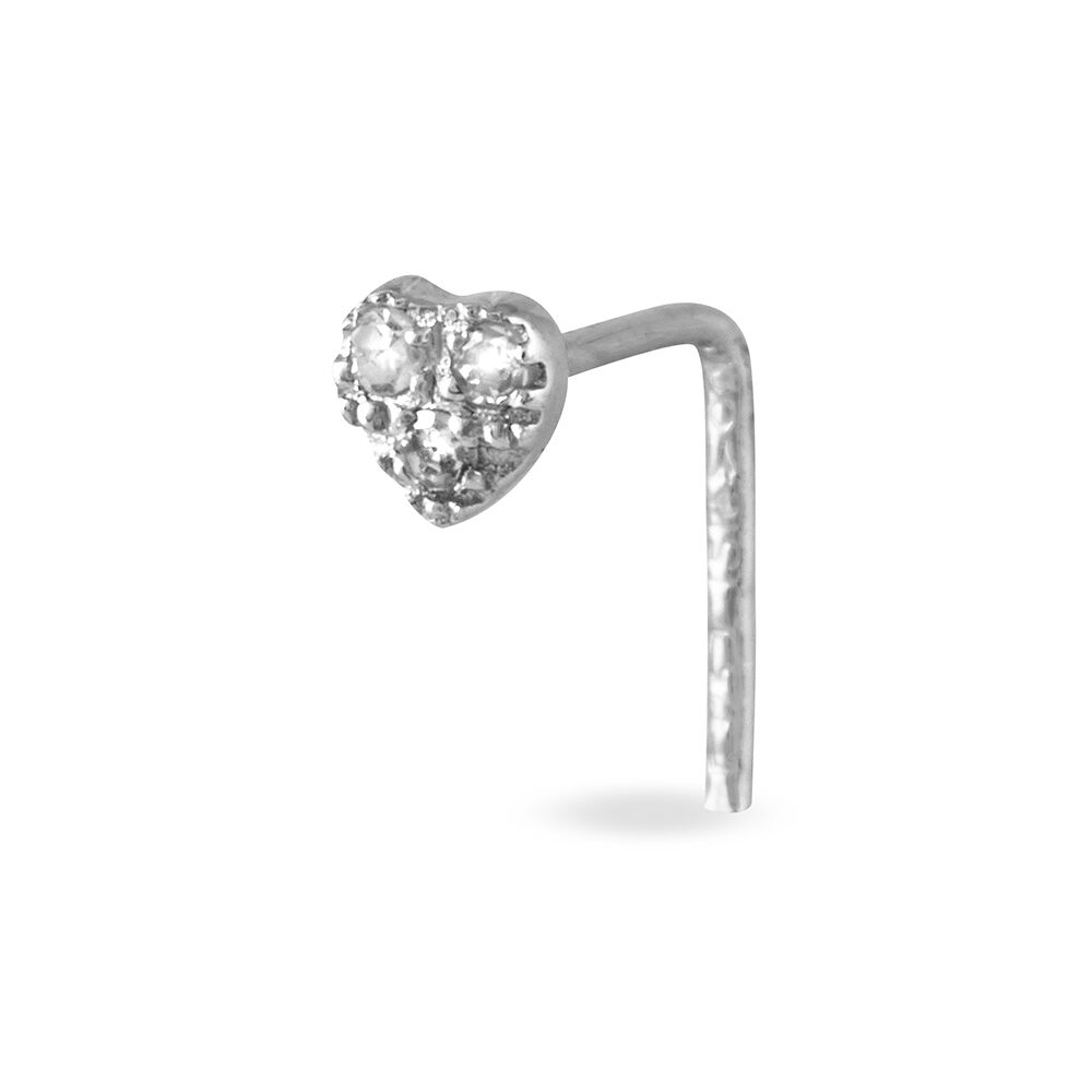 Piercing De Nez Demetrie Or Blanc Diamant - Piercing Nez Femme | Marc Orian