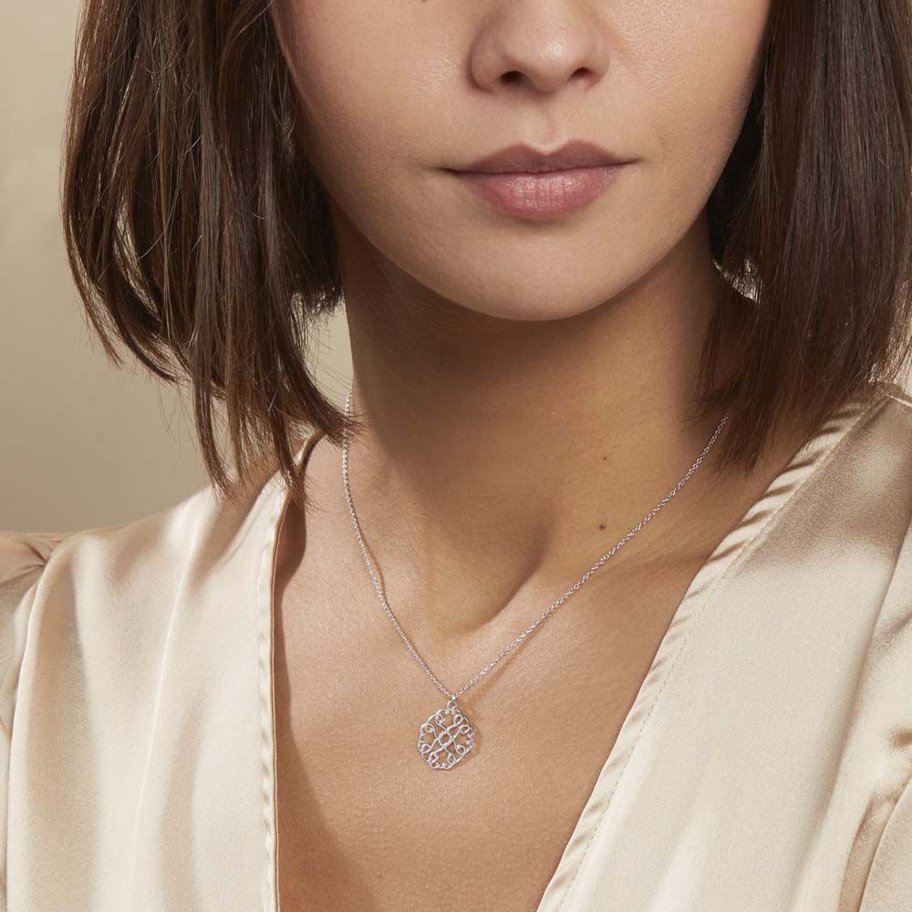 Collier Lev Argent Blanc - Colliers ete Femme | Marc Orian