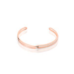 Bracelet Jonc Jessie Argent Rose Oxyde De Zirconium - Bracelets joncs Femme | Marc Orian