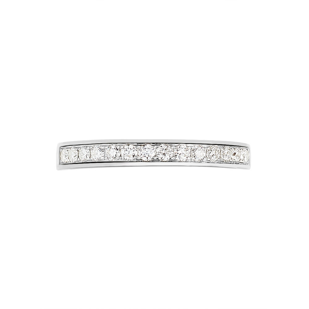 Alliance Dionysa Or Blanc Diamant - Alliances duo Femme | Marc Orian