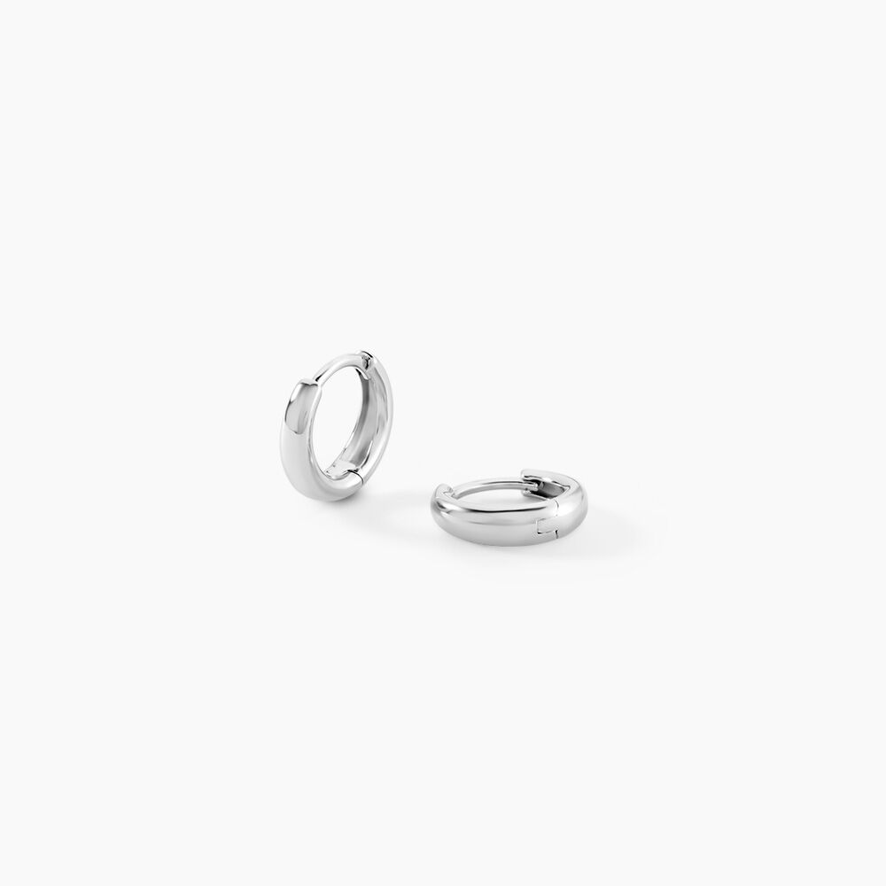 Cr&eacute;oles Magma Argent Blanc - Cr&eacute;oles Femme | Marc Orian