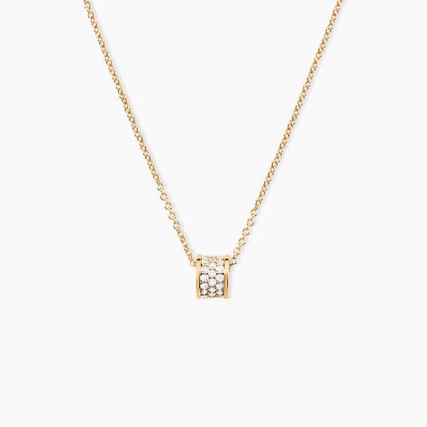 Collier Gia Plaqu&eacute; Or Jaune Oxyde De Zirconium - Colliers avec pierres Femme | Marc Orian