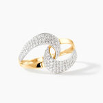 Bague Boucle D'or Or Jaune Oxyde De Zirconium - Bagues avec pierre Femme | Marc Orian