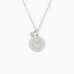 Pendentif Zodiaque Rond Argent Blanc - Bijoux personnalis&eacute;s Famille | Marc Orian