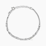 Bracelet Tounes Argent Blanc - Bracelets fantaisie Femme | Marc Orian