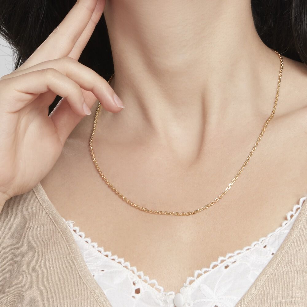 Chaîne Igoa Maille Forçat Diamantee Or Jaune - Chaines Famille | Marc Orian