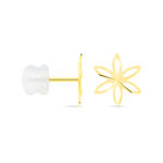 Boucles D'oreilles Puces Philine Fleur Or Jaune - Puces Femme | Marc Orian