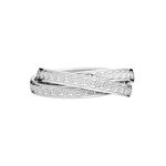 Alliance Bertina Demi Jonc Classique Or Blanc - Alliances duo Unisex | Marc Orian