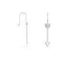 Boucles D'oreilles Pendantes Shaneze Argent Blanc - Pendantes Femme | Marc Orian