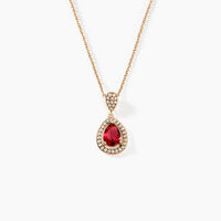 Collier Brigita Or Jaune