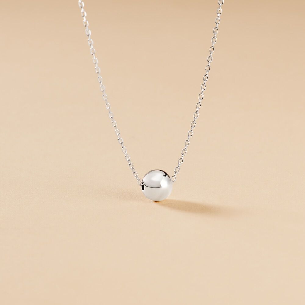 Collier Nassiera Argent Blanc - Colliers fantaisie Femme | Marc Orian