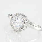 Bague Eternite Argent Blanc Oxyde De Zirconium - Bijoux fantaisie Femme | Marc Orian