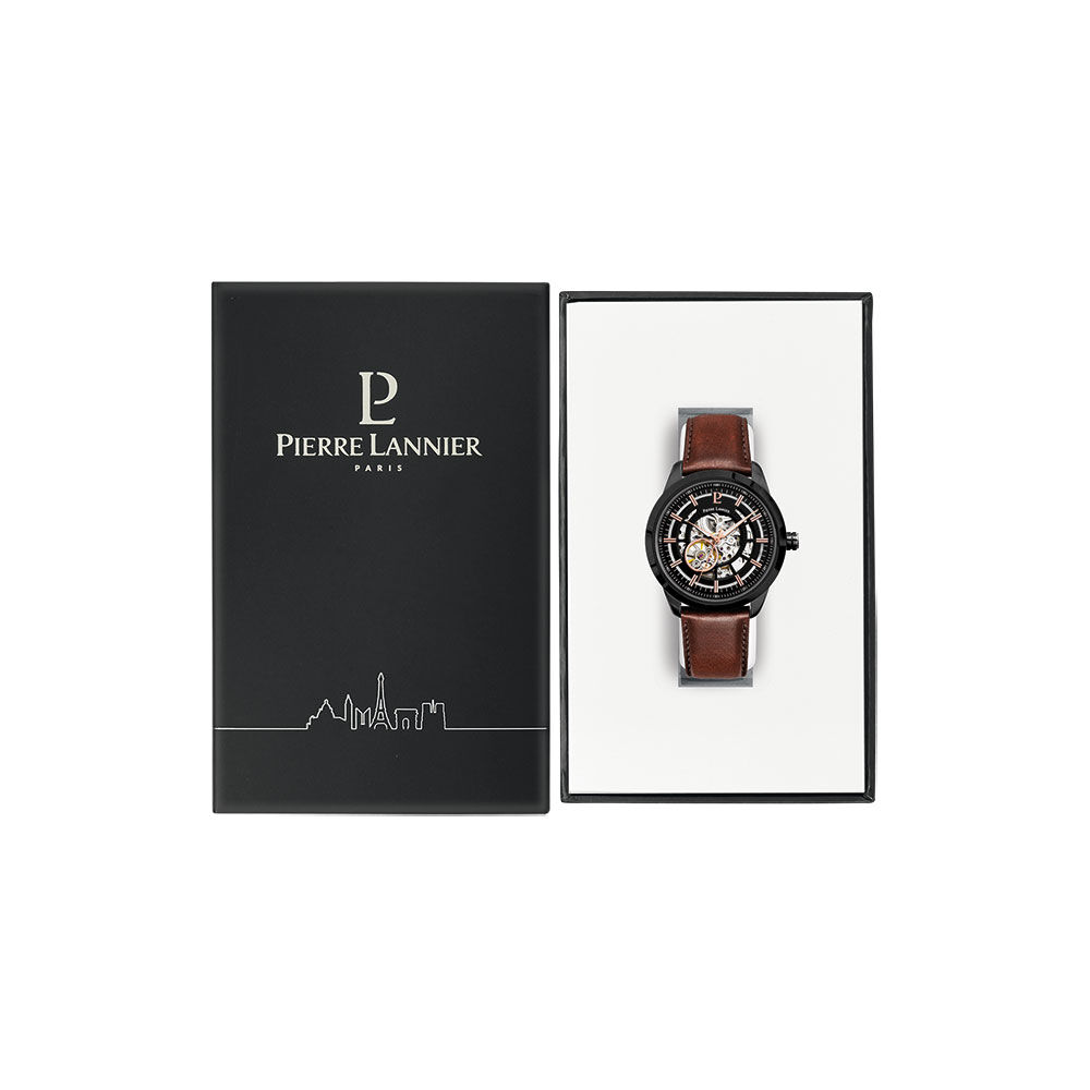 Montre Pierre Lannier Automatique 44 Noir - Montres automatiques Homme | Marc Orian