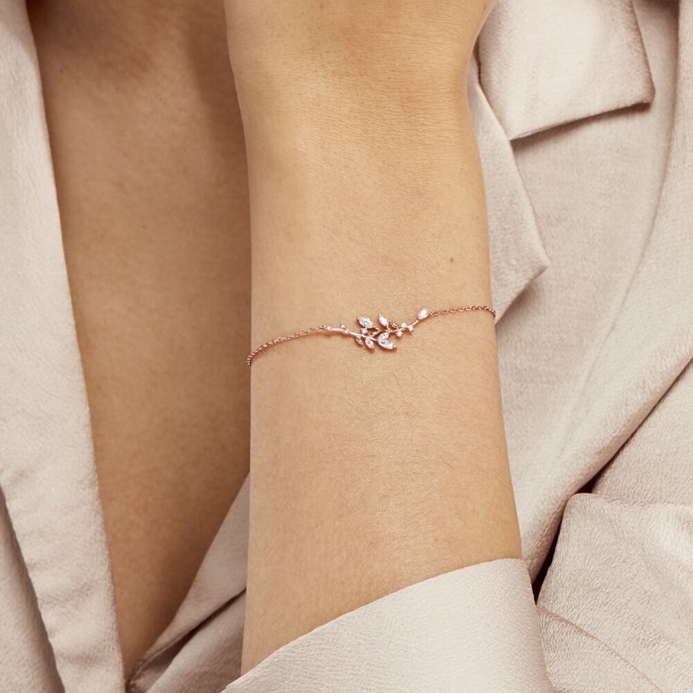 Bracelet Wendy Argent Rose Oxyde De Zirconium -  Femme | Marc Orian