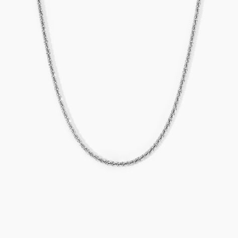 Collier Shaynisae Argent Blanc - Chaines Femme | Marc Orian