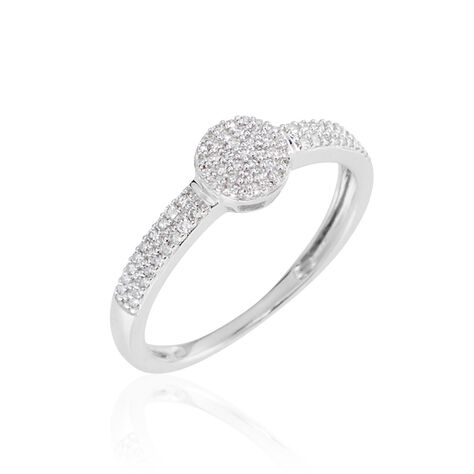Bague Lisyae Or Blanc Diamants - Bagues pierres précieuses Femme | Marc Orian