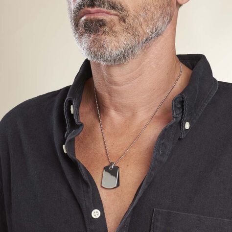 Collier Nathanael Acier Bicolore - Colliers Homme | Marc Orian