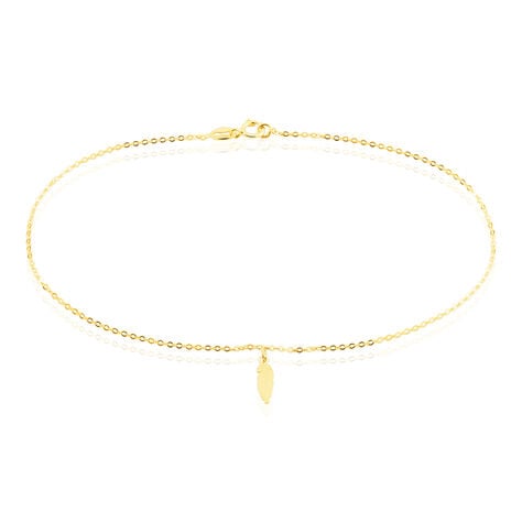 Cha&icirc;ne De Cheville Plume Or Jaune - Chaines de cheville Femme | Marc Orian