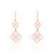 Boucles D'oreilles Pendantes Letizia Argent Rose - Pendantes Femme | Marc Orian