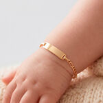 Bracelet Identit&eacute; B&eacute;b&eacute; Bartolomee Or Jaune - Gourmettes Enfant | Marc Orian