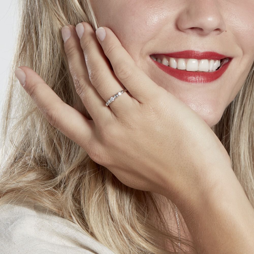 Bague Kumar Argent Oxyde De Zirconium - Bagues avec pierre Femme | Marc Orian