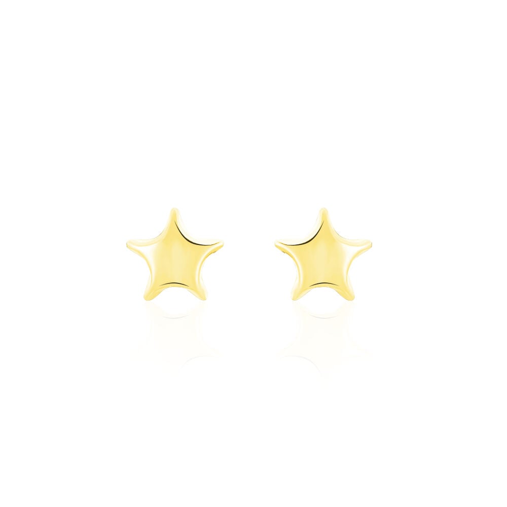 Boucles D'oreilles Puces Alphonsine Etoile Or Jaune - Puces Femme | Marc Orian