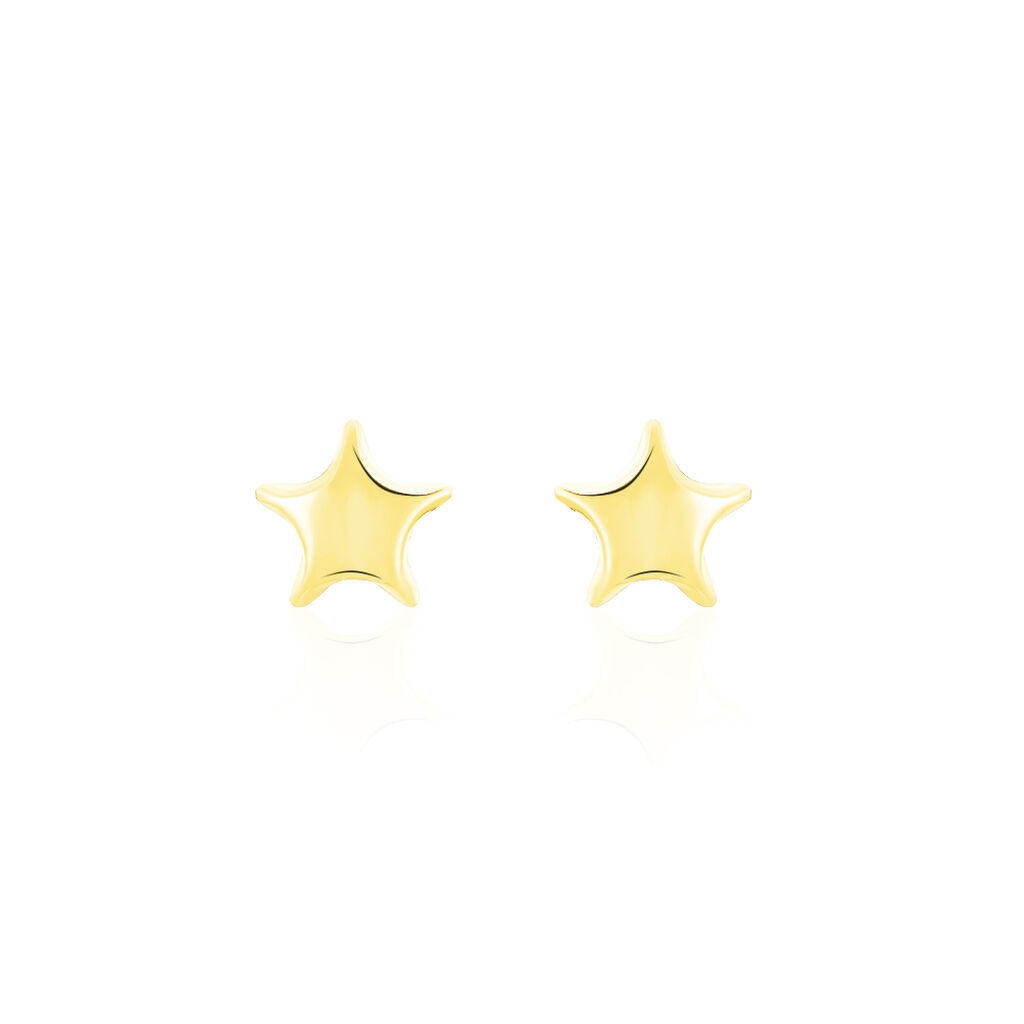Boucles D'oreilles Puces Alphonsine Etoile Or Jaune - Puces Femme | Marc Orian