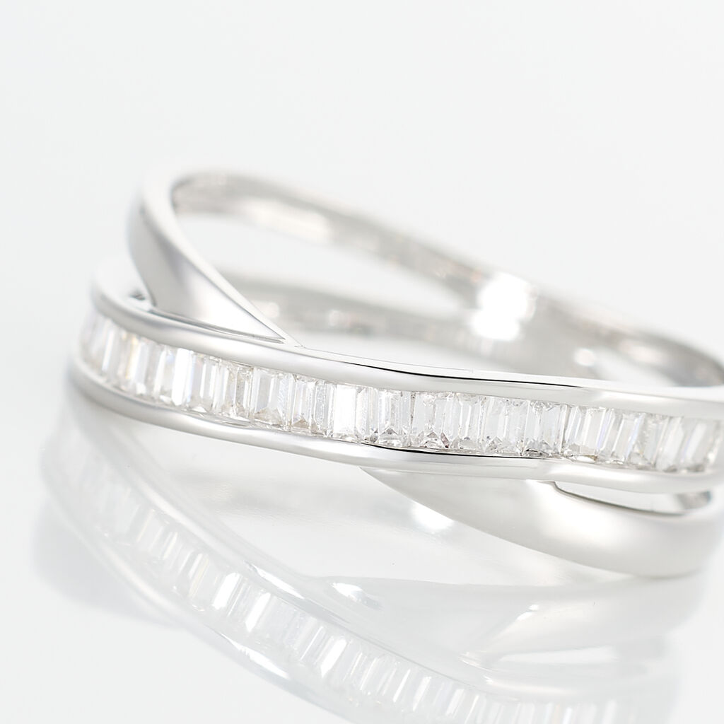 Bague Anelyse Or Blanc Oxyde De Zirconium - Bagues Femme | Marc Orian