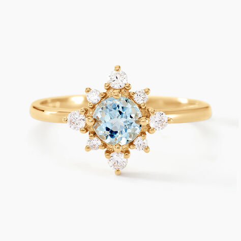 Bague Astrithr Or Jaune Topaze Oxyde De Zirconium - Bagues pierres fines Femme | Marc Orian