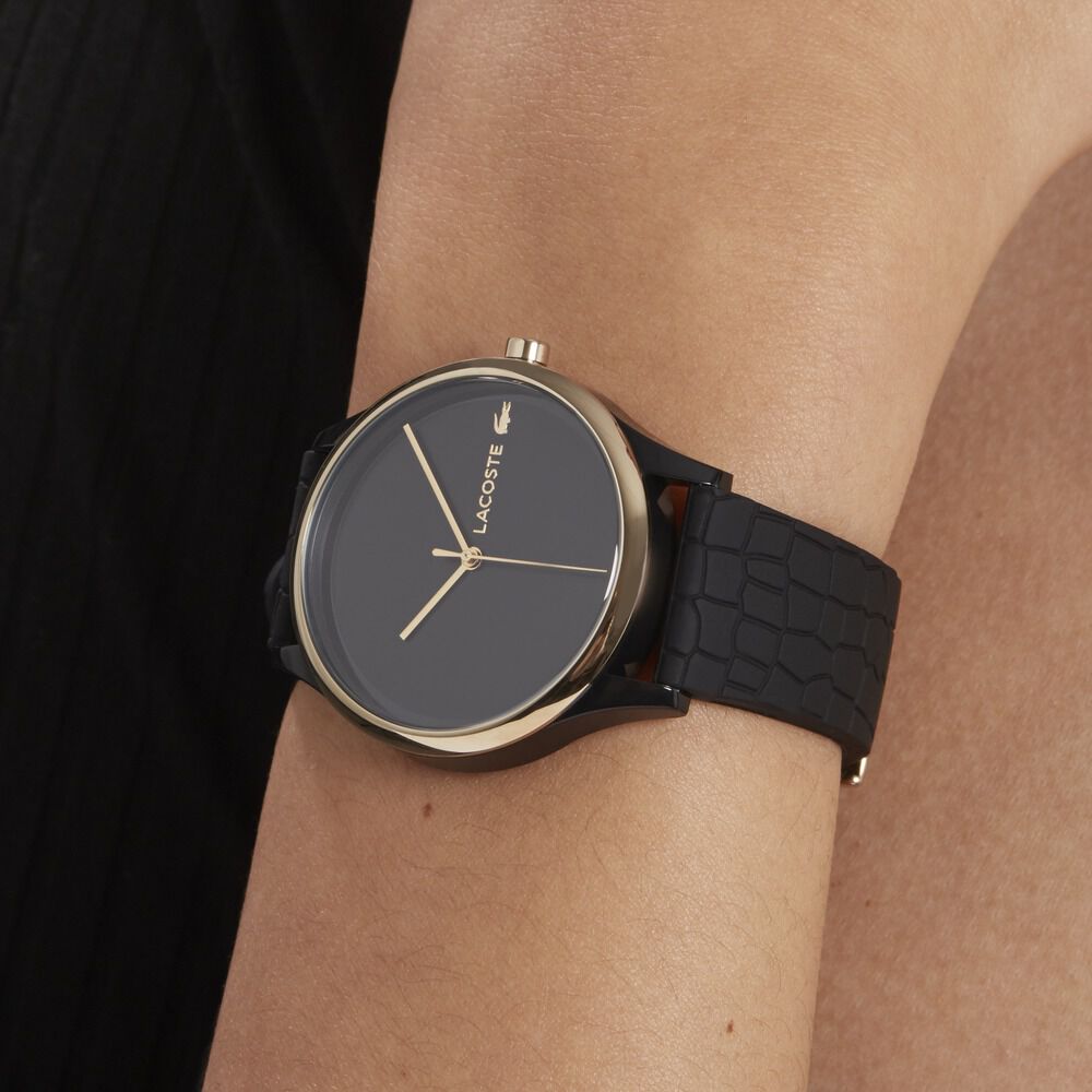 Montre Lacoste Crocodelle Noir - Montres étanches Femme | Marc Orian