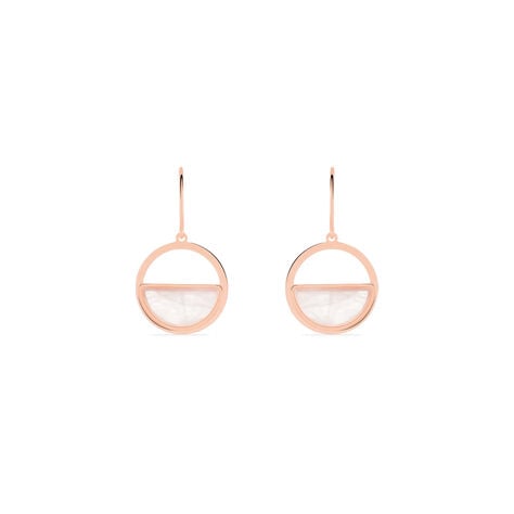 Boucles D'oreilles Or Rose Cendra Forme - Pendantes Femme | Marc Orian