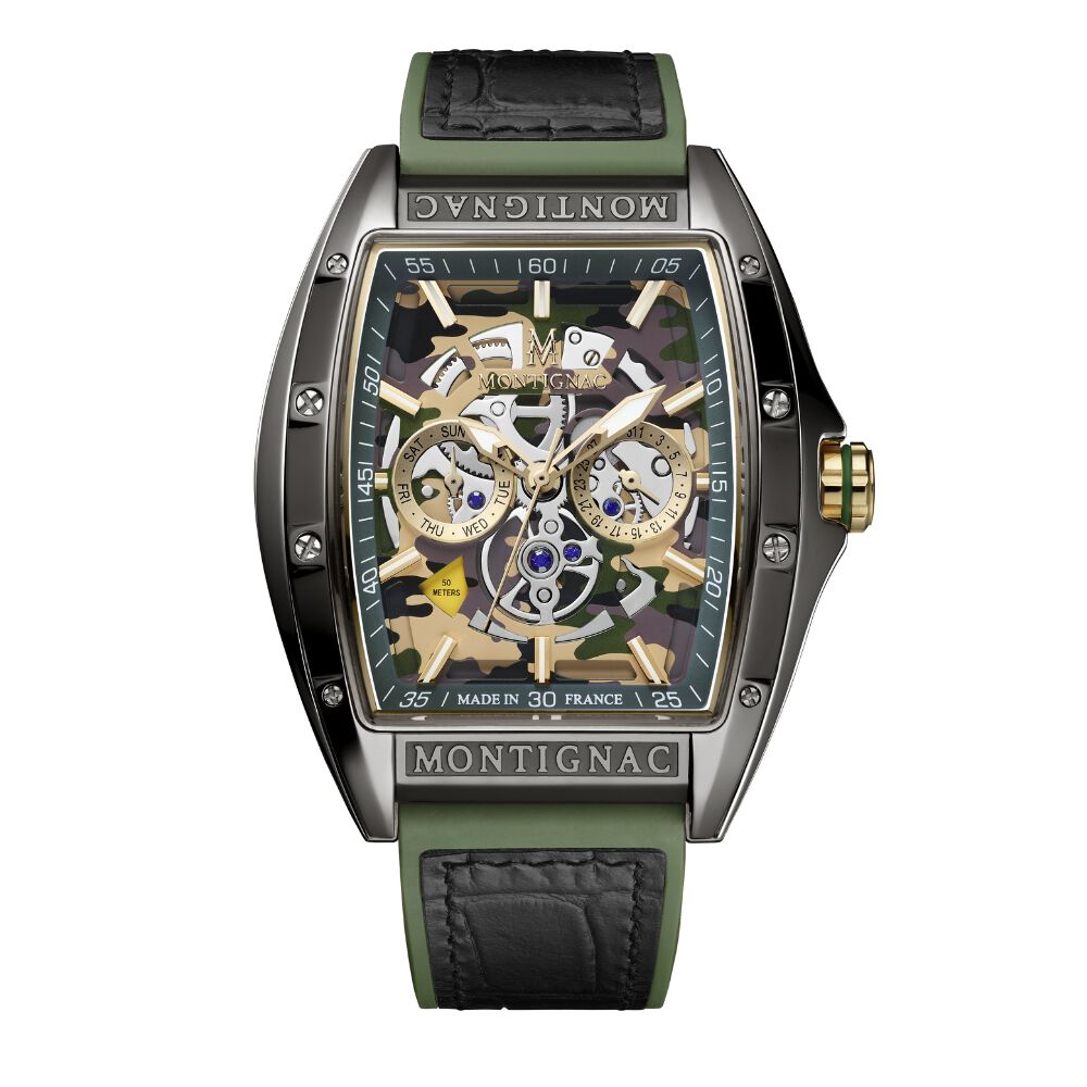 Montre Montignac Tonneau Multicolore - Montres &eacute;tanches Homme | Marc Orian