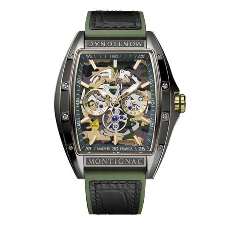 Montre Montignac Tonneau Multicolore - Montres étanches Homme | Marc Orian