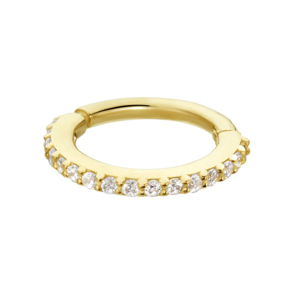 Piercing D'oreille Or Jaune Amaranthe Oxydes De Zirconium - Piercing Hélix Femme | Marc Orian