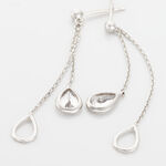 Boucles D'oreilles Pendantes Emerika Or Blanc Oxyde De Zirconium - Pendantes Femme | Marc Orian