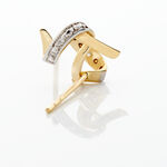 Boucles D'oreilles Puces Ouassima Or Jaune Diamant - Puces Femme | Marc Orian