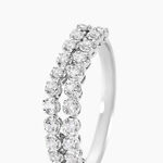 Bague Lexane Argent Blanc Oxyde De Zirconium - Bijoux fantaisie Femme | Marc Orian