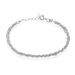 Bracelet Abie Torsade Argent Blanc - Bracelets fantaisie Femme | Marc Orian