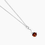 Collier Famata Argent Blanc Ambre - Colliers avec pierres Femme | Marc Orian