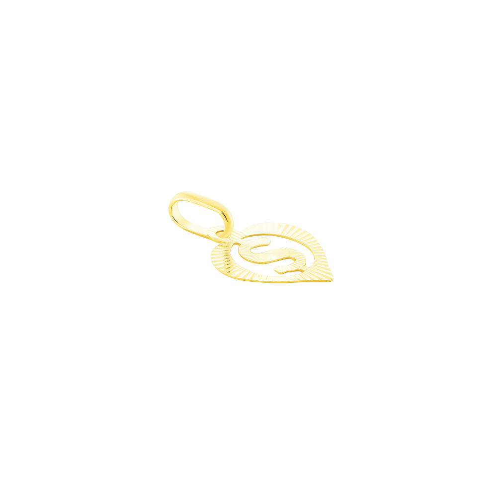 Pendentif Eudocie Coeur Lettre Or Jaune - Pendentifs Femme | Marc Orian