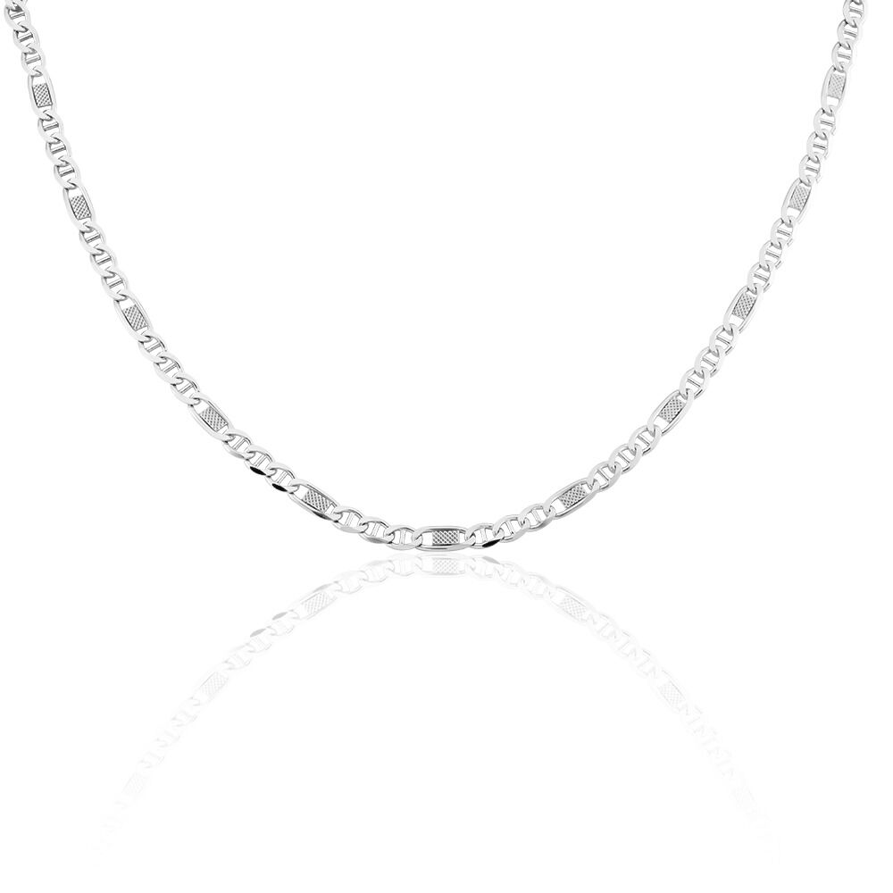 Collier Maille Teo Argent Blanc - Chaines Homme | Marc Orian
