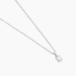 Collier Alexandra Or Blanc Diamant - Colliers solitaires Femme | Marc Orian