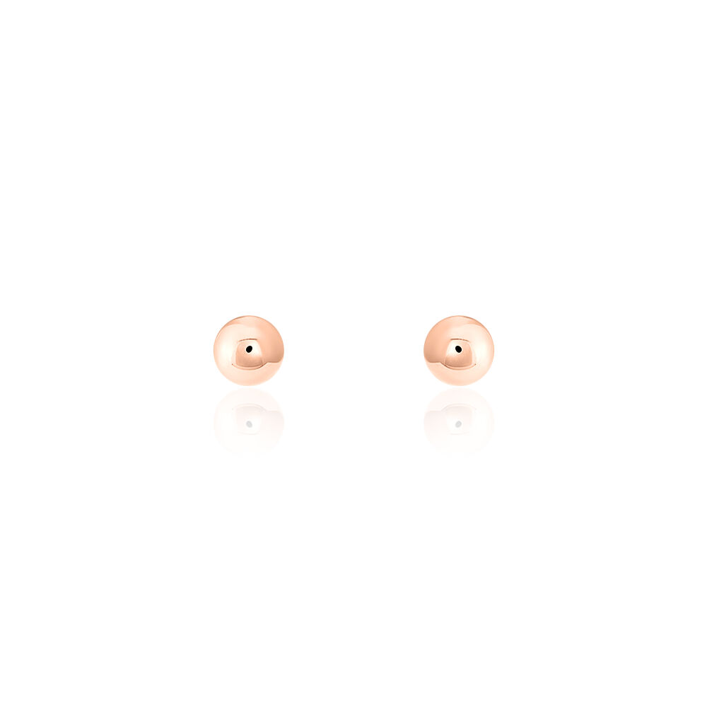 Boucles D'oreilles Puces Fidelia Boule Or Rose - Puces Femme | Marc Orian