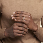 Alliance Julio Ruban Poli Brosse Or Blanc - Alliances duo Unisex | Marc Orian