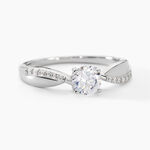 Bague Solitaire Doralicia Argent Blanc Oxyde De Zirconium - Bijoux fantaisie Femme | Marc Orian